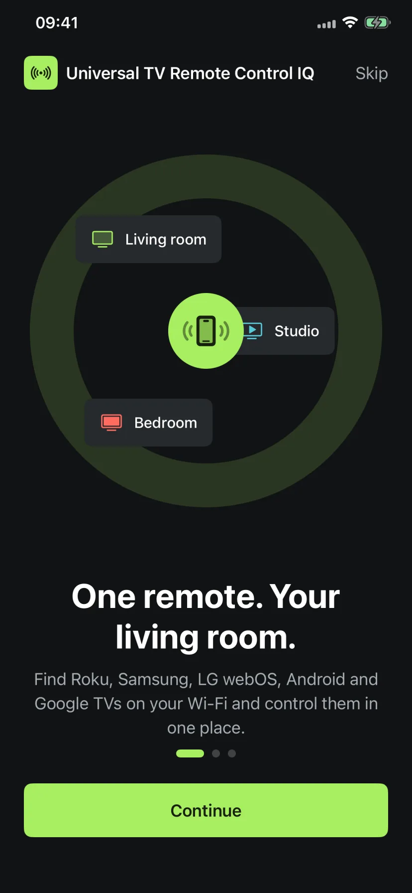 Remote Control IQ finding televisions on Wi-Fi